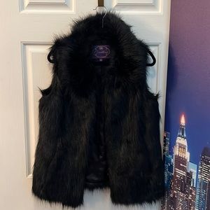 Curations Faux Fur Vest
